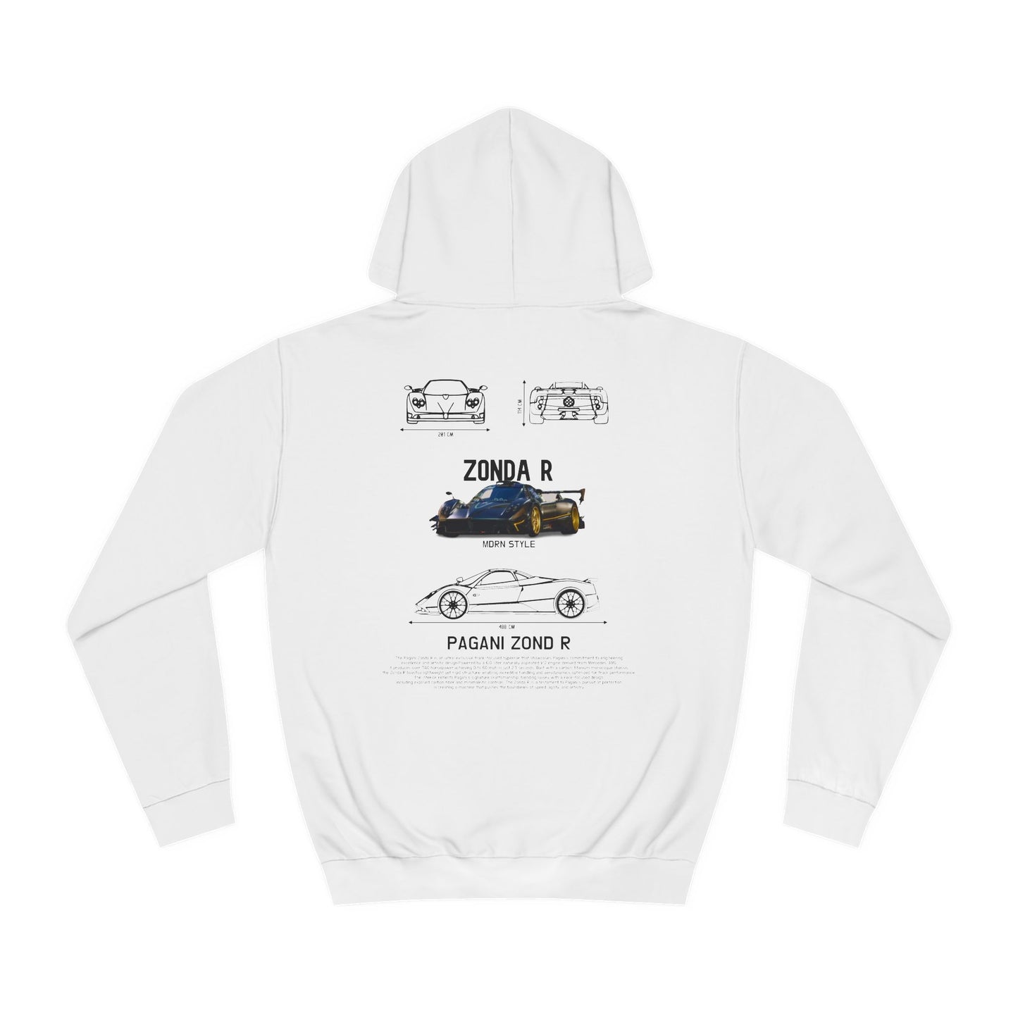 Pagani Zonda-R graphic hoodie