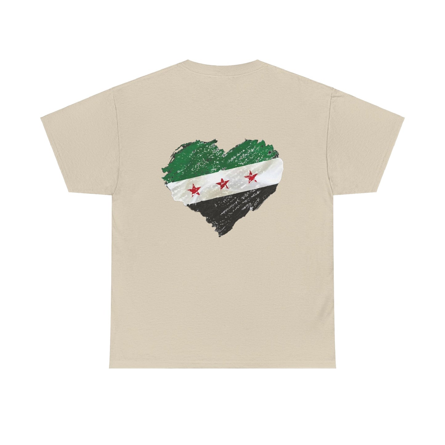 Syria flag with heart