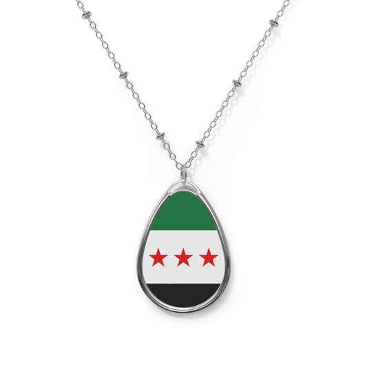 Syria flag inspired necklace