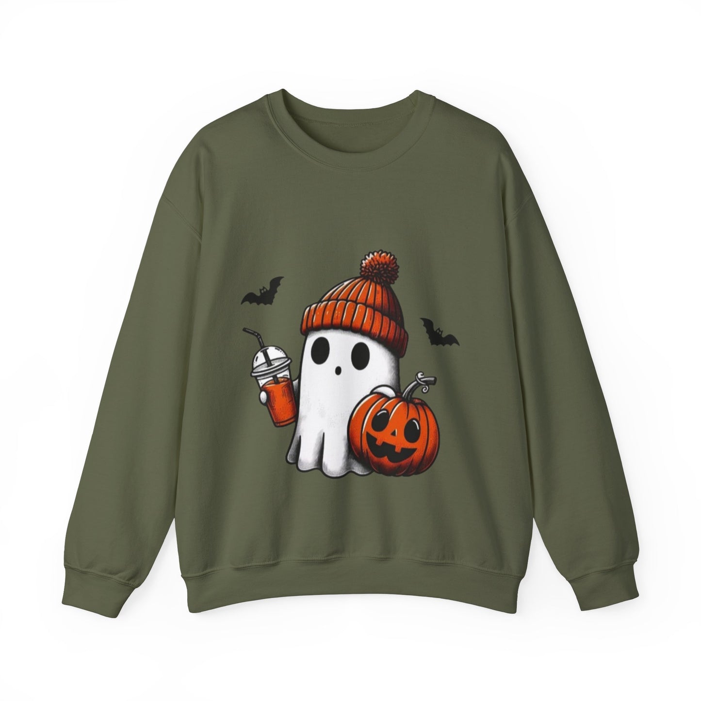 Women's Cute Ghost Crew-Neck