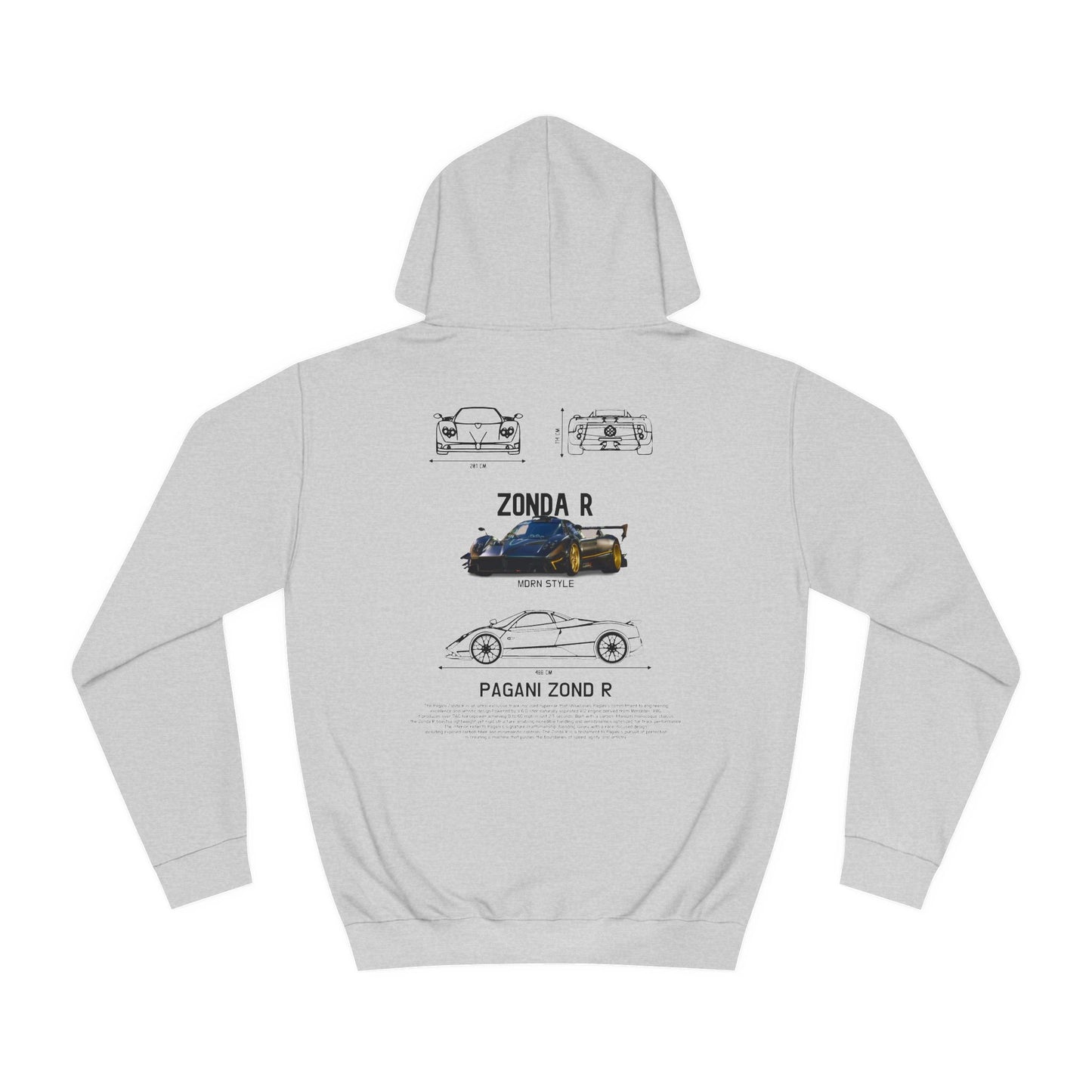 Pagani Zonda-R graphic hoodie