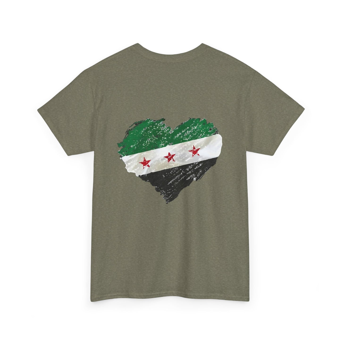 Syria flag with heart