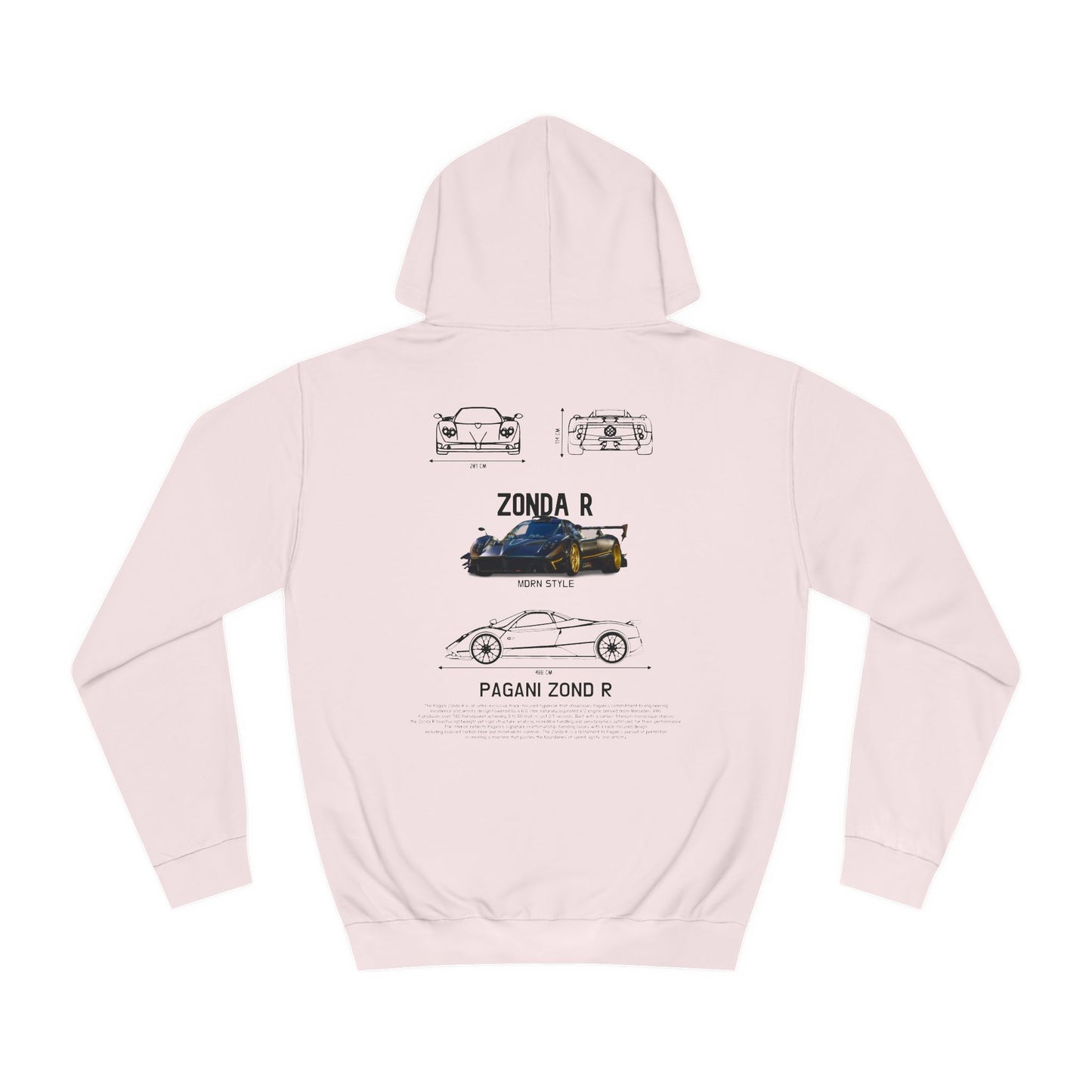 Pagani Zonda-R graphic hoodie